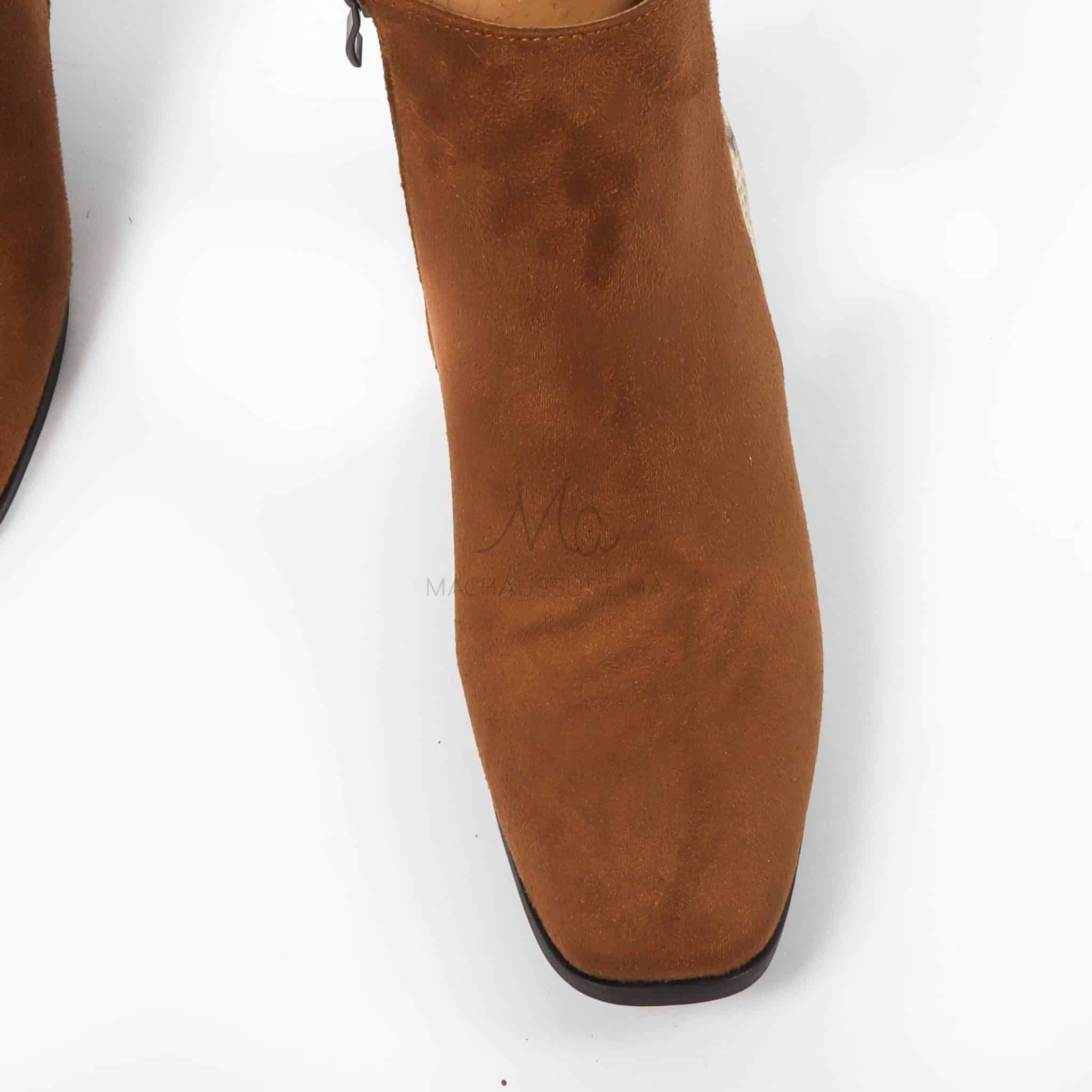 JEFFERY - Bottines à talons - Marron.