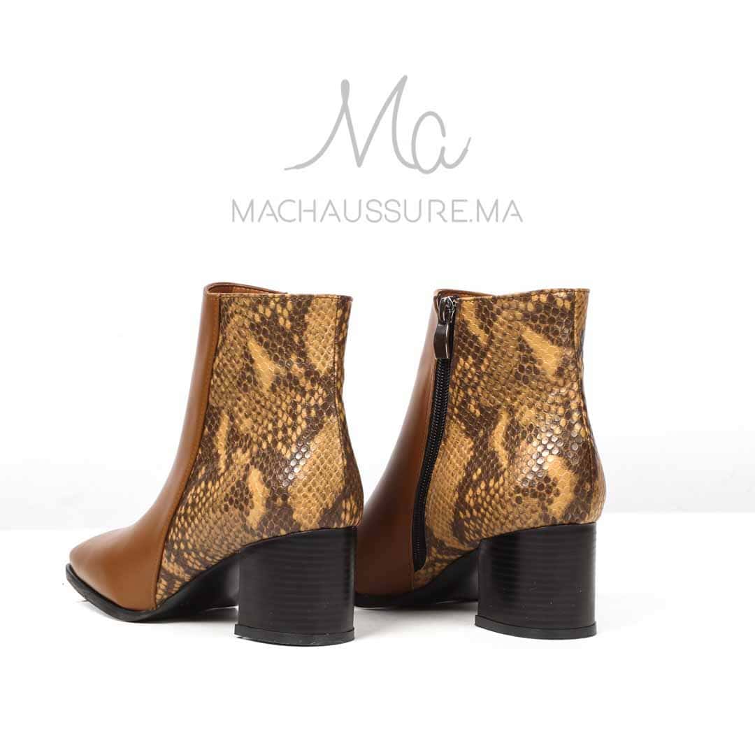 JEFFERY - Bottines à talons - Tabac.