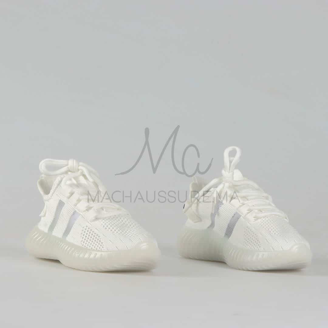 Air – Baskets respirantes pour enfant en Blanc.