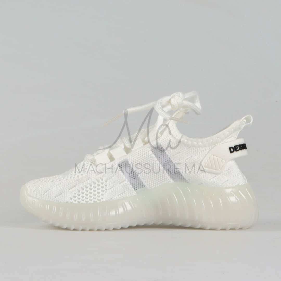 Air – Baskets respirantes pour enfant en Blanc.