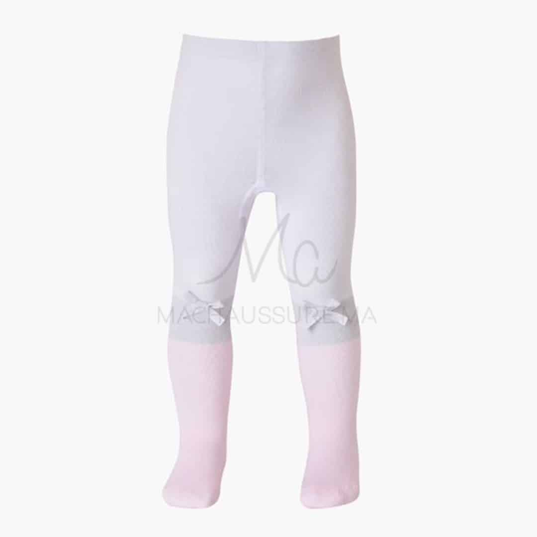 Collants pour bébé en coton en Blanc.