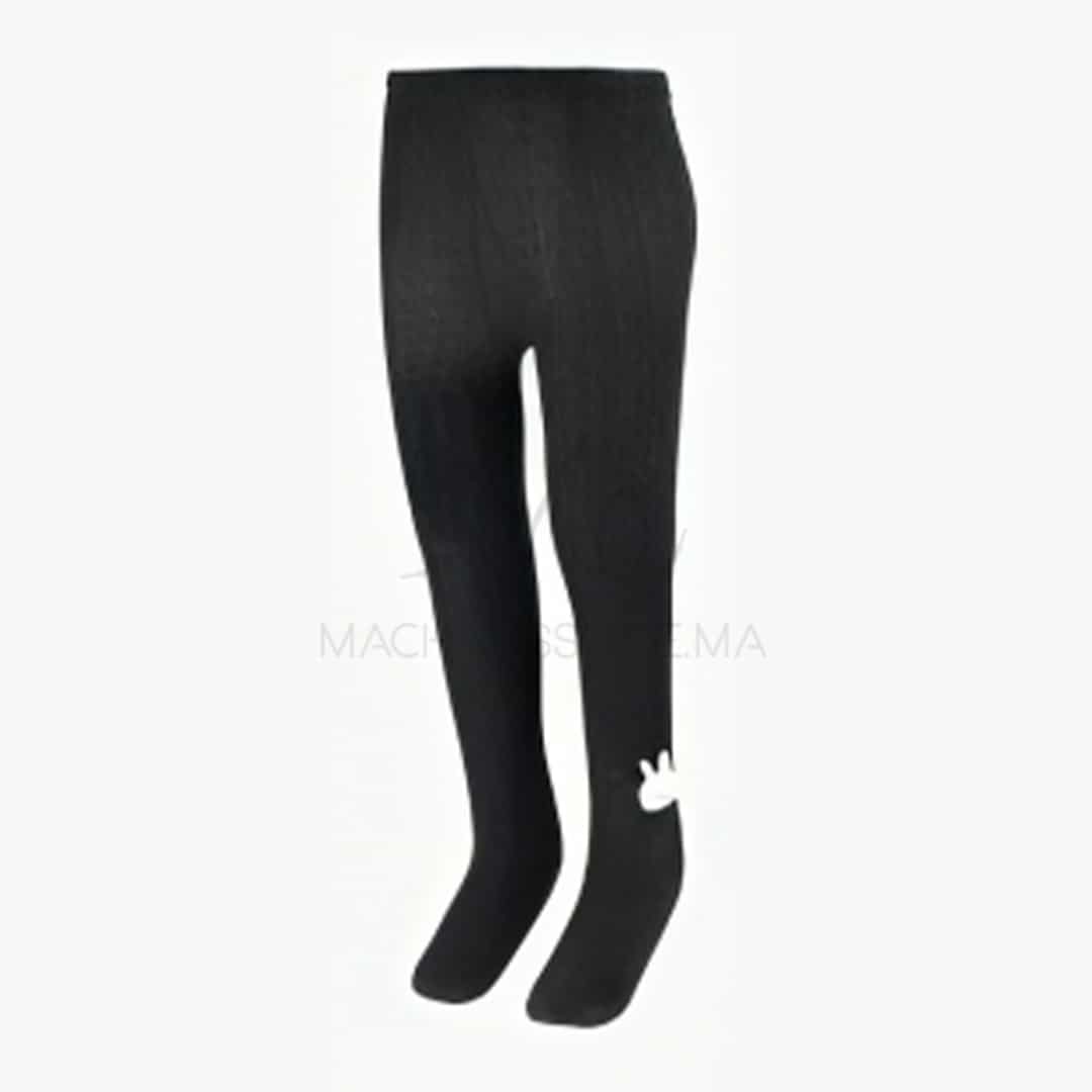 Collants pour bébé en coton en Noir.