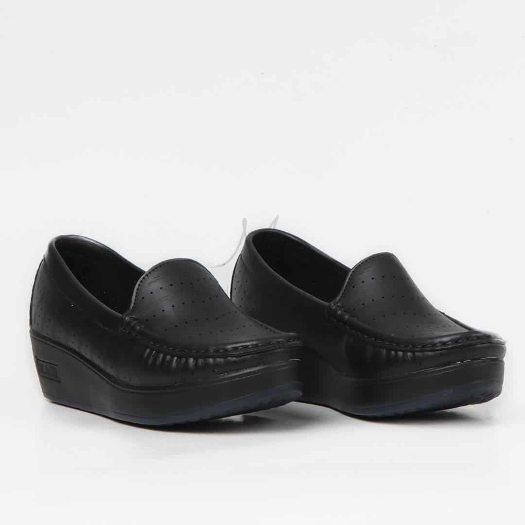 Mocassins Compensées en Noir.