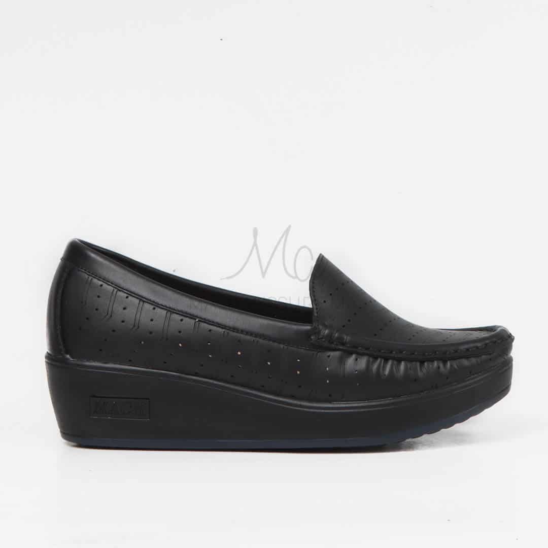 Mocassins Compensées en Noir.