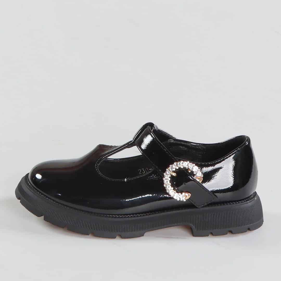 Sahar - Ballerines fille en Noir.