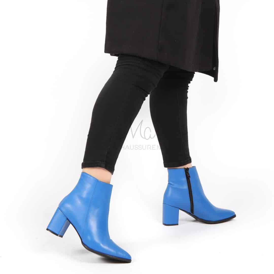 KEYLA – Bottines à talons – Bleu.