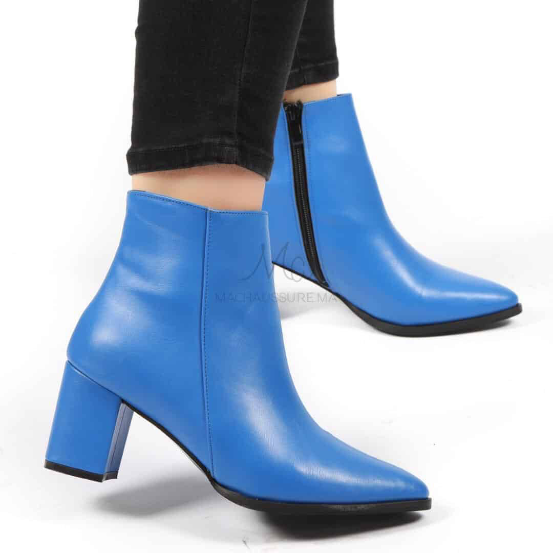 KEYLA – Bottines à talons – Bleu.