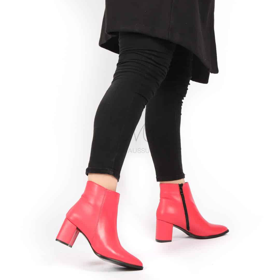 KEYLA – Bottines à talons – Fuchsia.