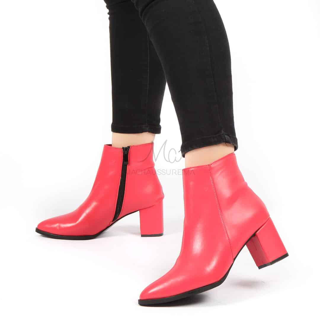 KEYLA – Bottines à talons – Fuchsia.