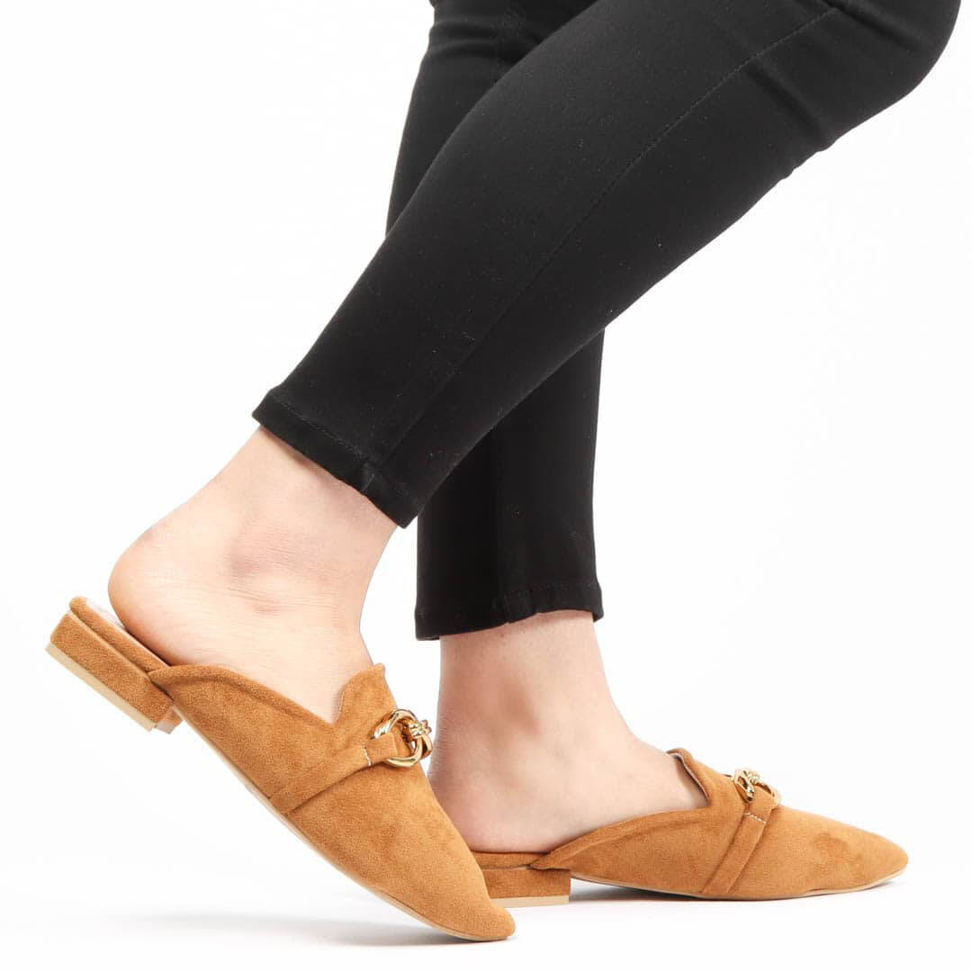 ANJAZ – Mules Femmes en Tabac.