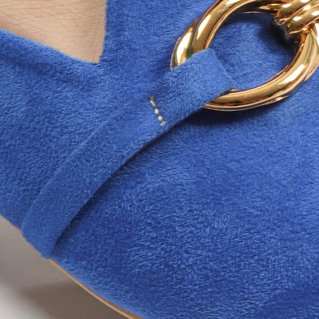 ANJAZ – Mules Femmes en Bleu Roi.