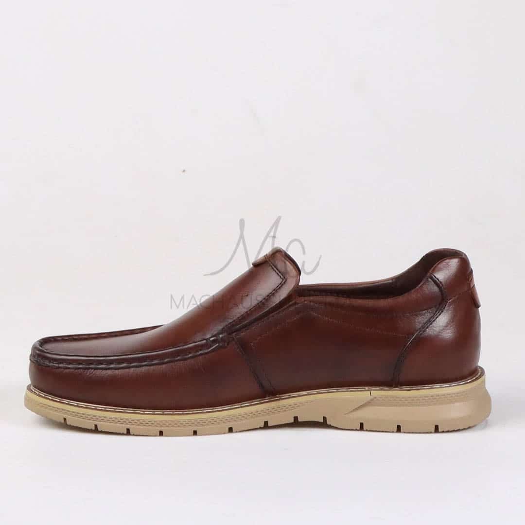 Confort Absolu - Chaussures de ville en cuir Marron.