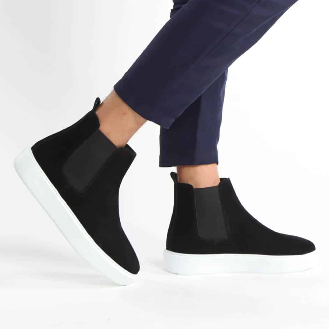 Premium – Boots Daim en Noir.