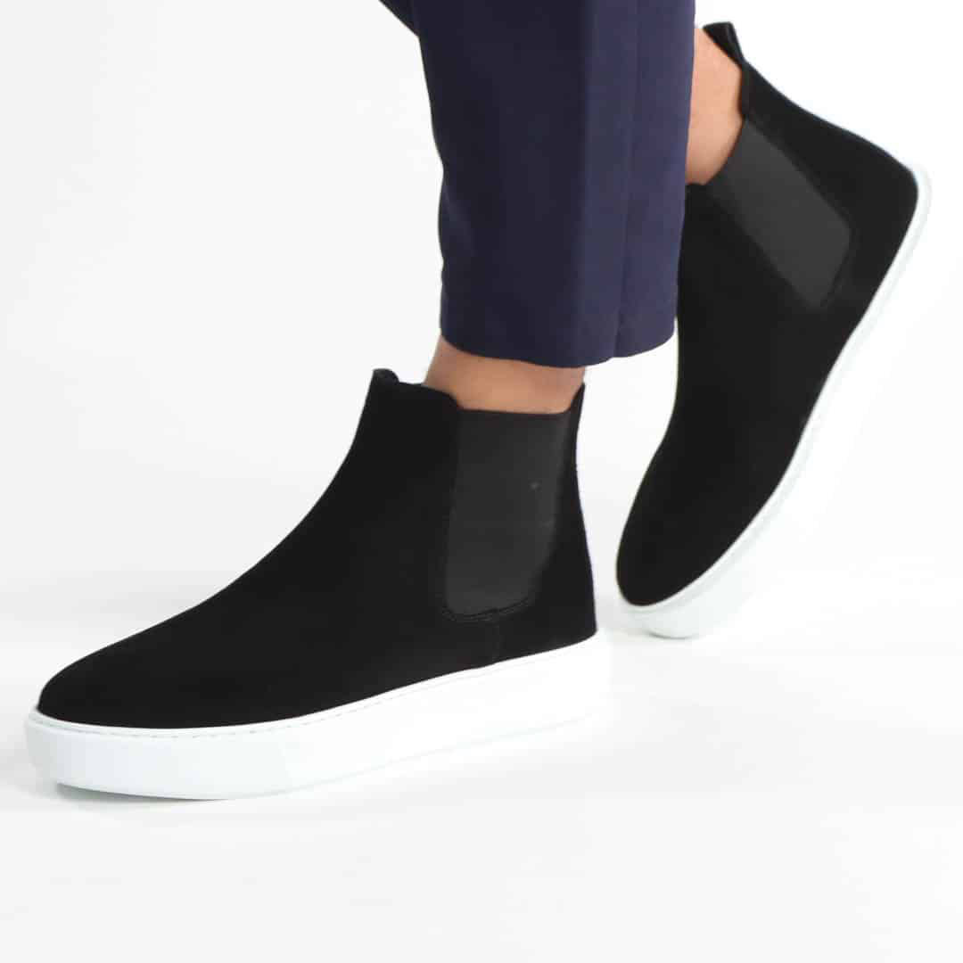 Premium – Boots Daim en Noir.