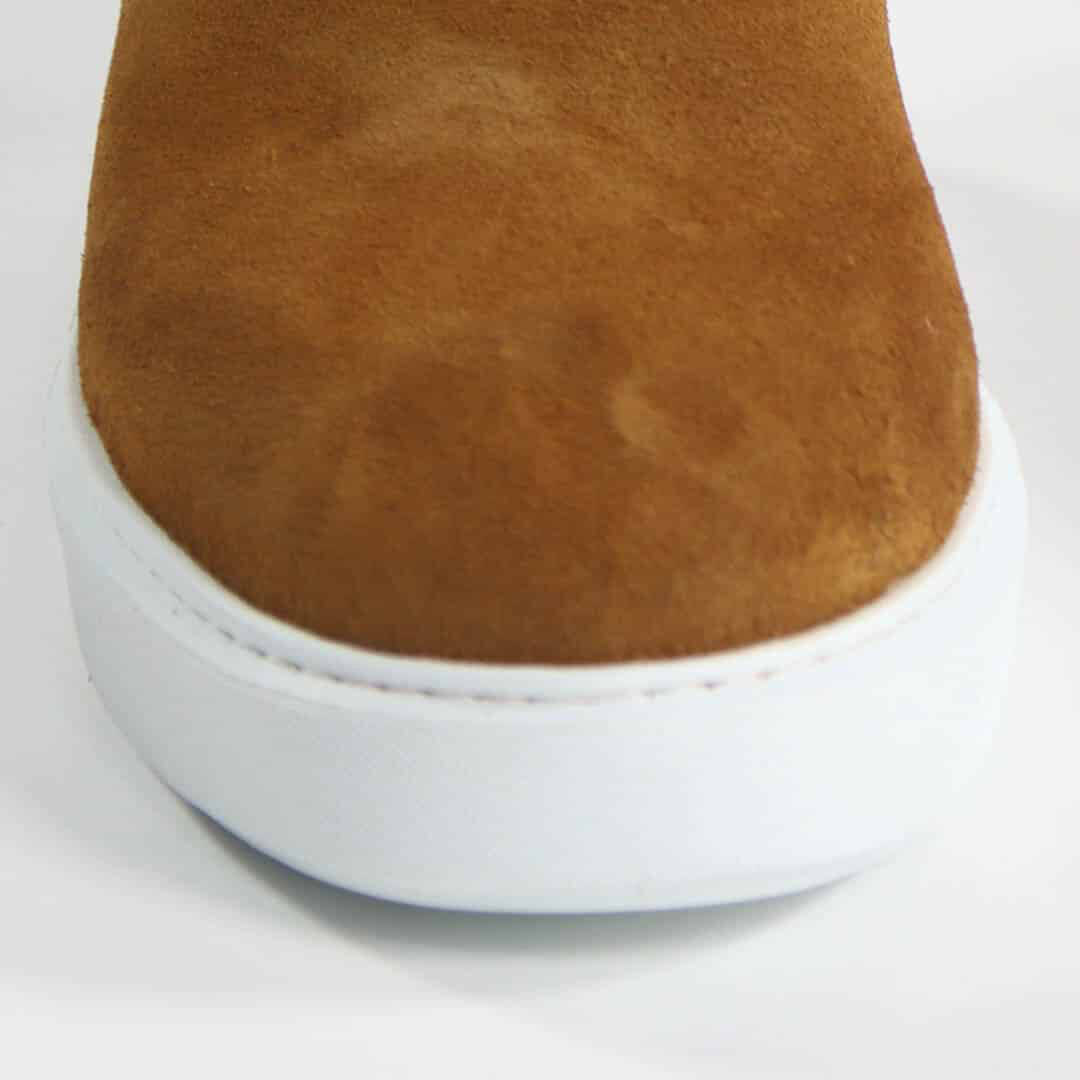 Premium – Boots daim en tabac.