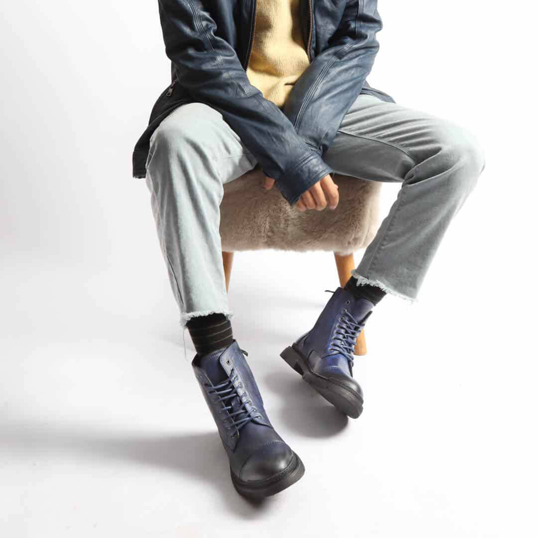 Jayson - Bottines en Bleu.