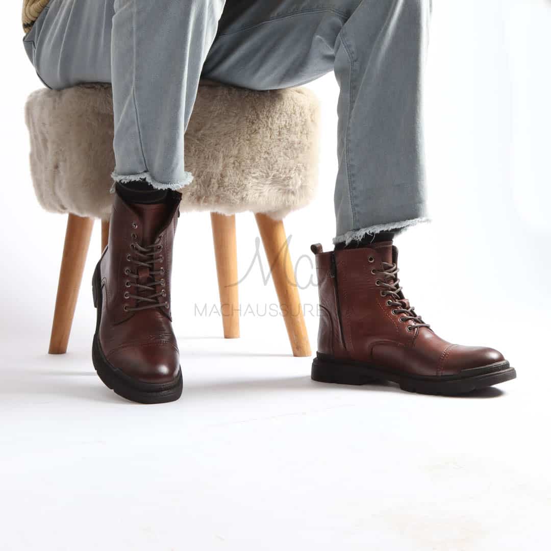 Jayson - Bottines en Marron.
