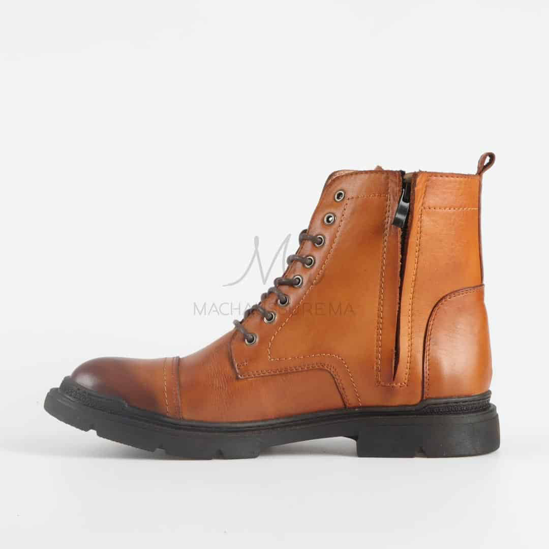 Jayson - Bottines en Tabac.