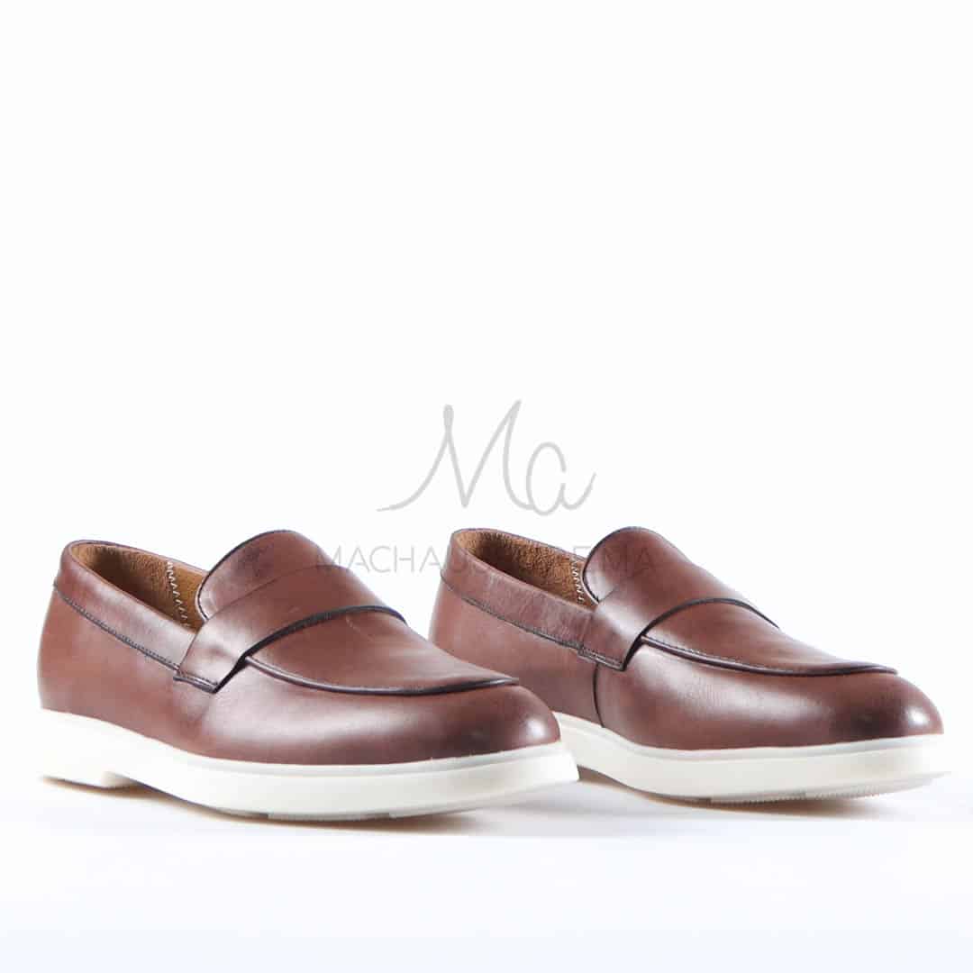 Bruno - Mocassins Hommes en Marron.