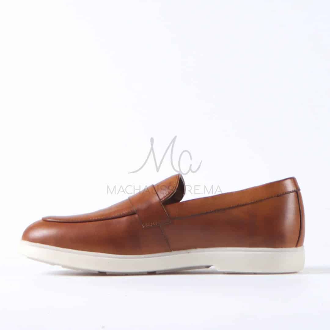 Bruno - Mocassins Hommes en Tabac.