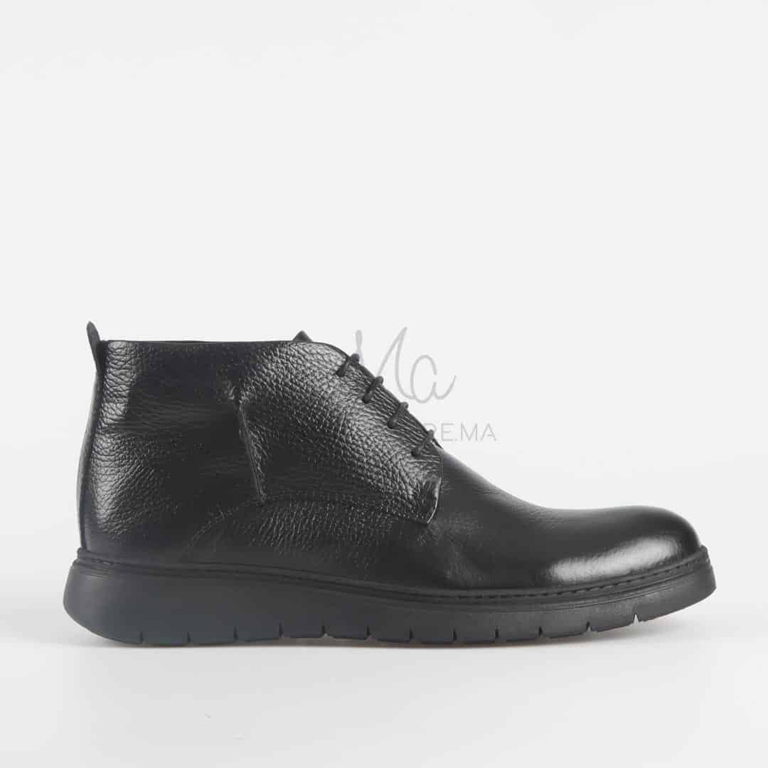 Owen - Boots Hommes en Noir.