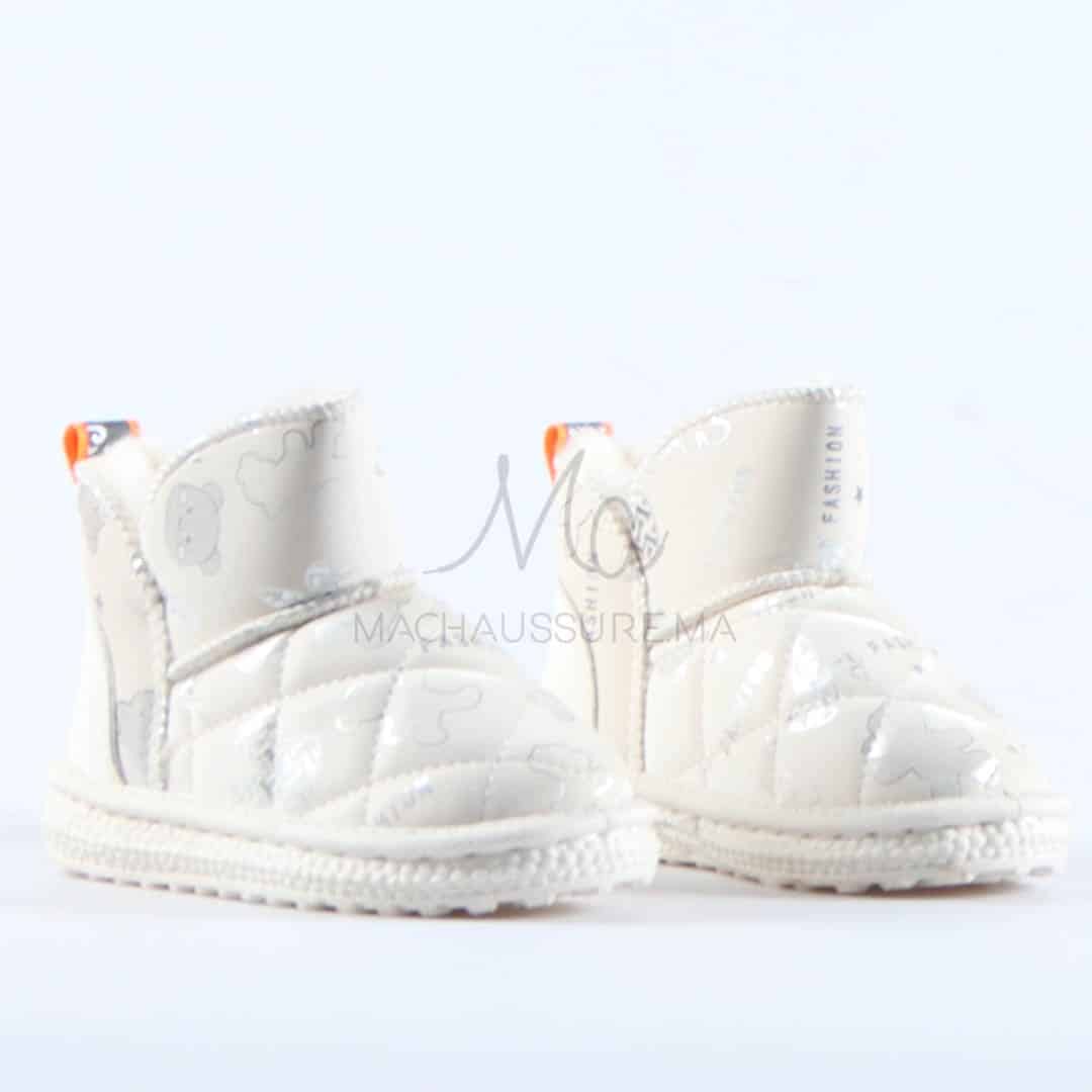 Leopoldo - Bottines imperméables pour fille en Blanc.