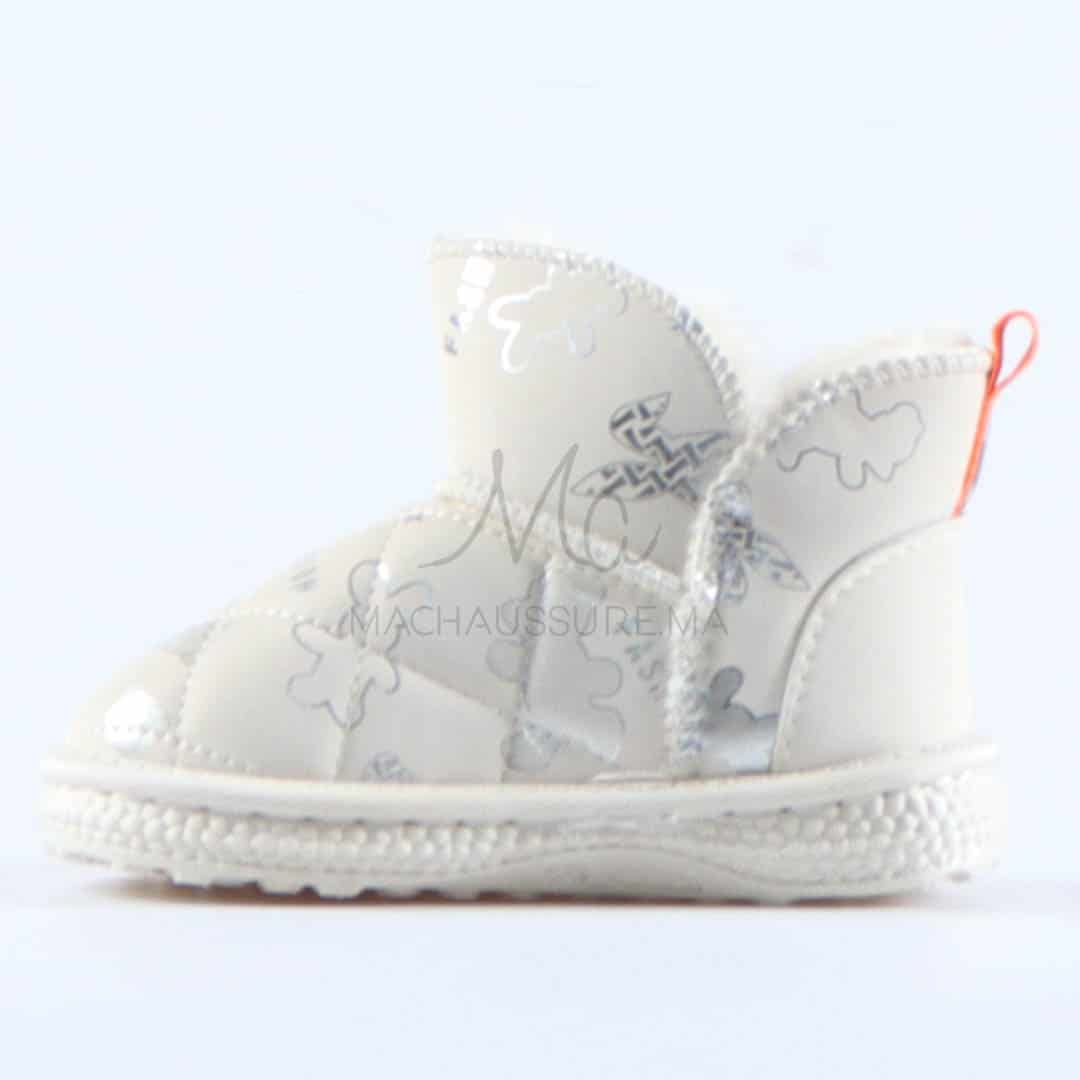 Leopoldo - Bottines imperméables pour fille en Blanc.