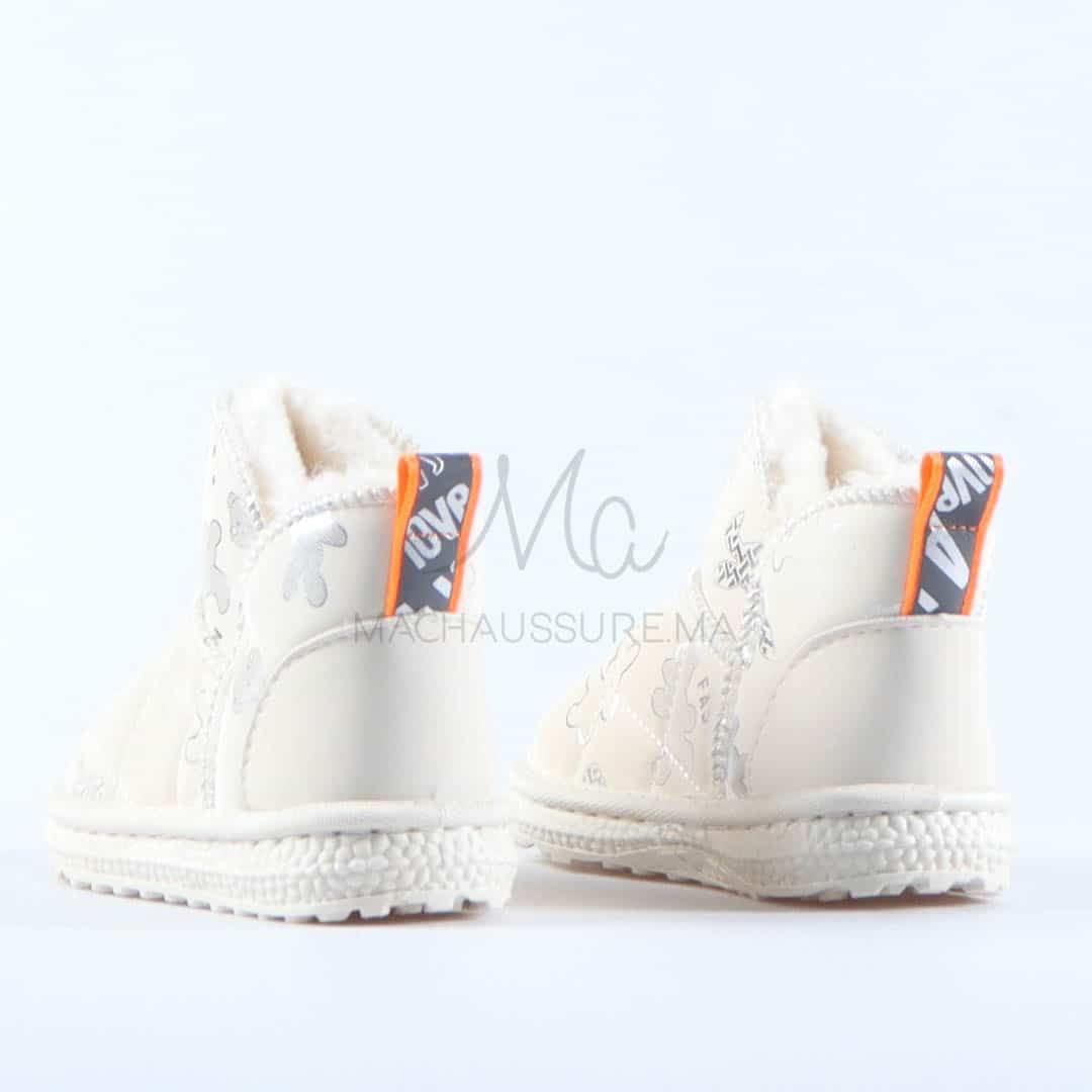 Leopoldo - Bottines imperméables pour fille en Blanc.