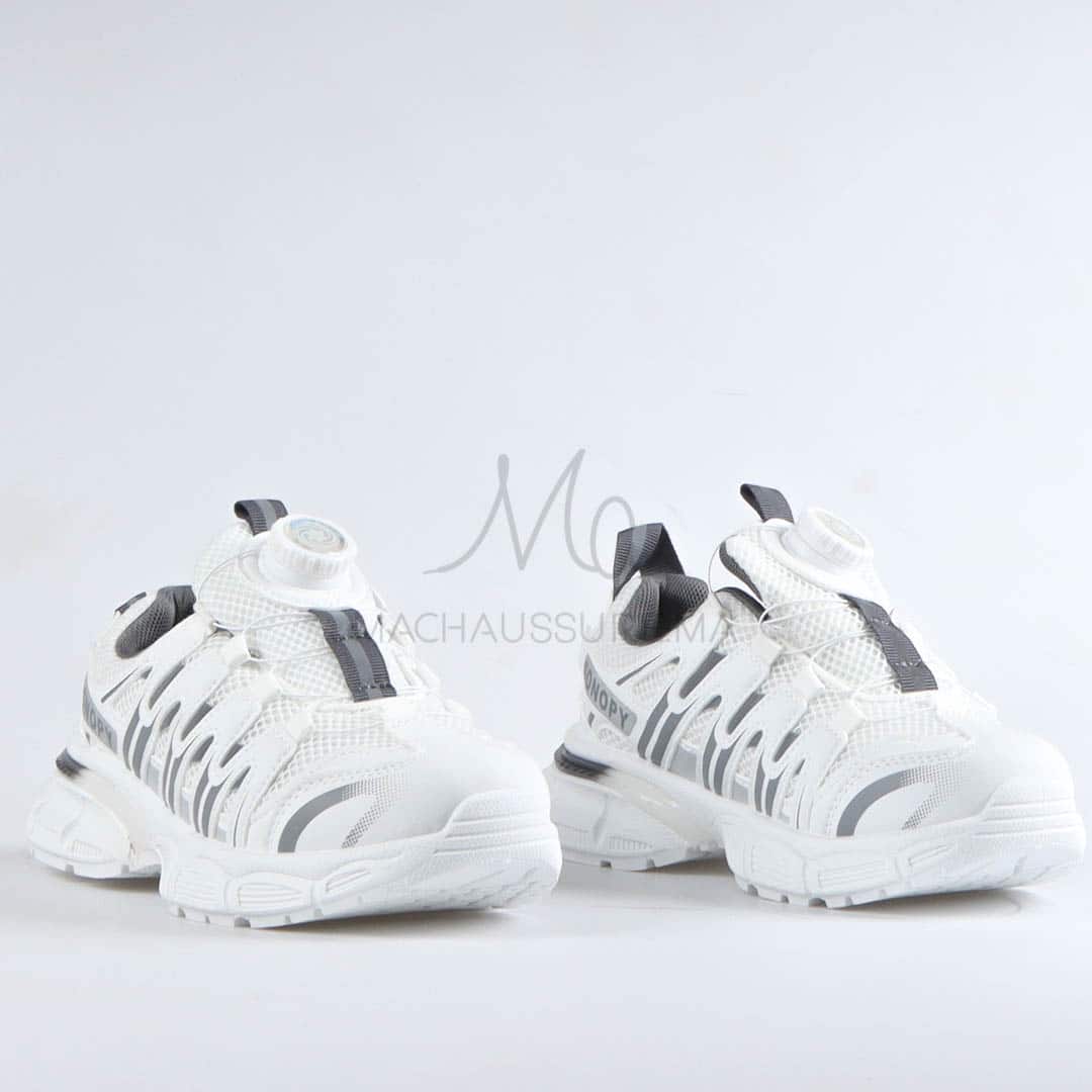 Sonopy - Baskets Respirantes pour Enfants en Gris.