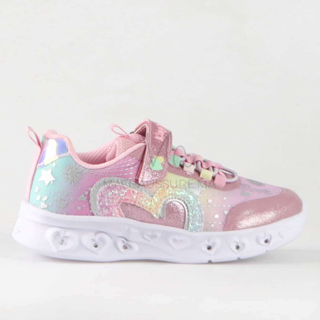 Brady – Baskets fille en Rose.
