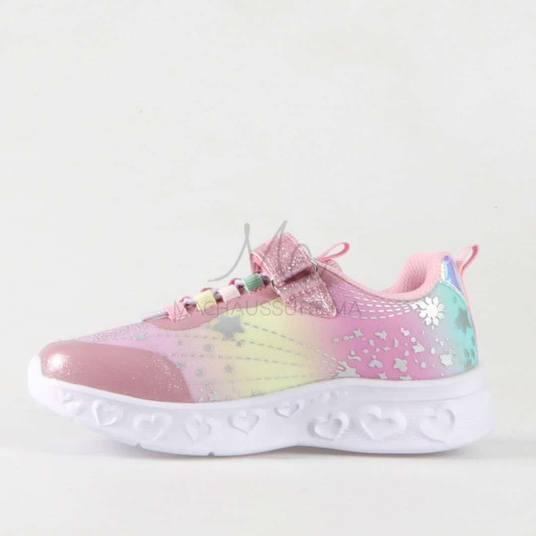 Brady – Baskets fille en Rose.