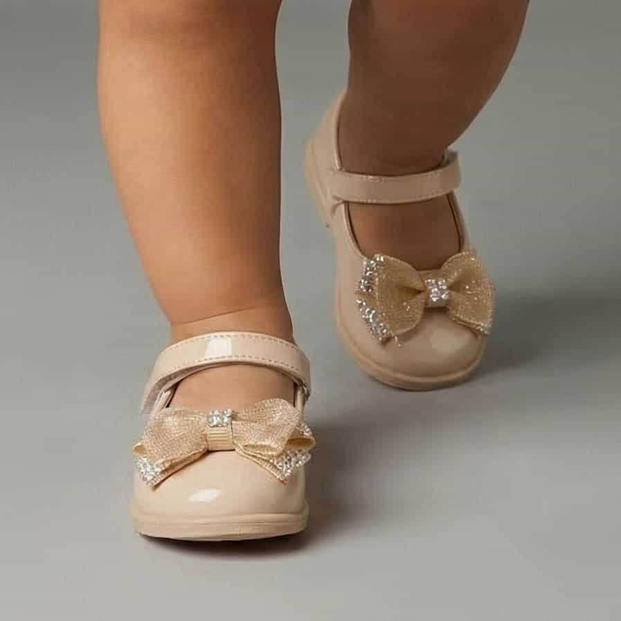 Angelina – Ballerines Fille en Blanc.