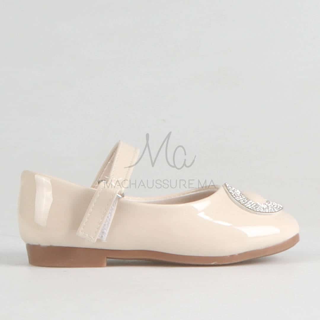 Johana - Ballerines pour fille en Beige.