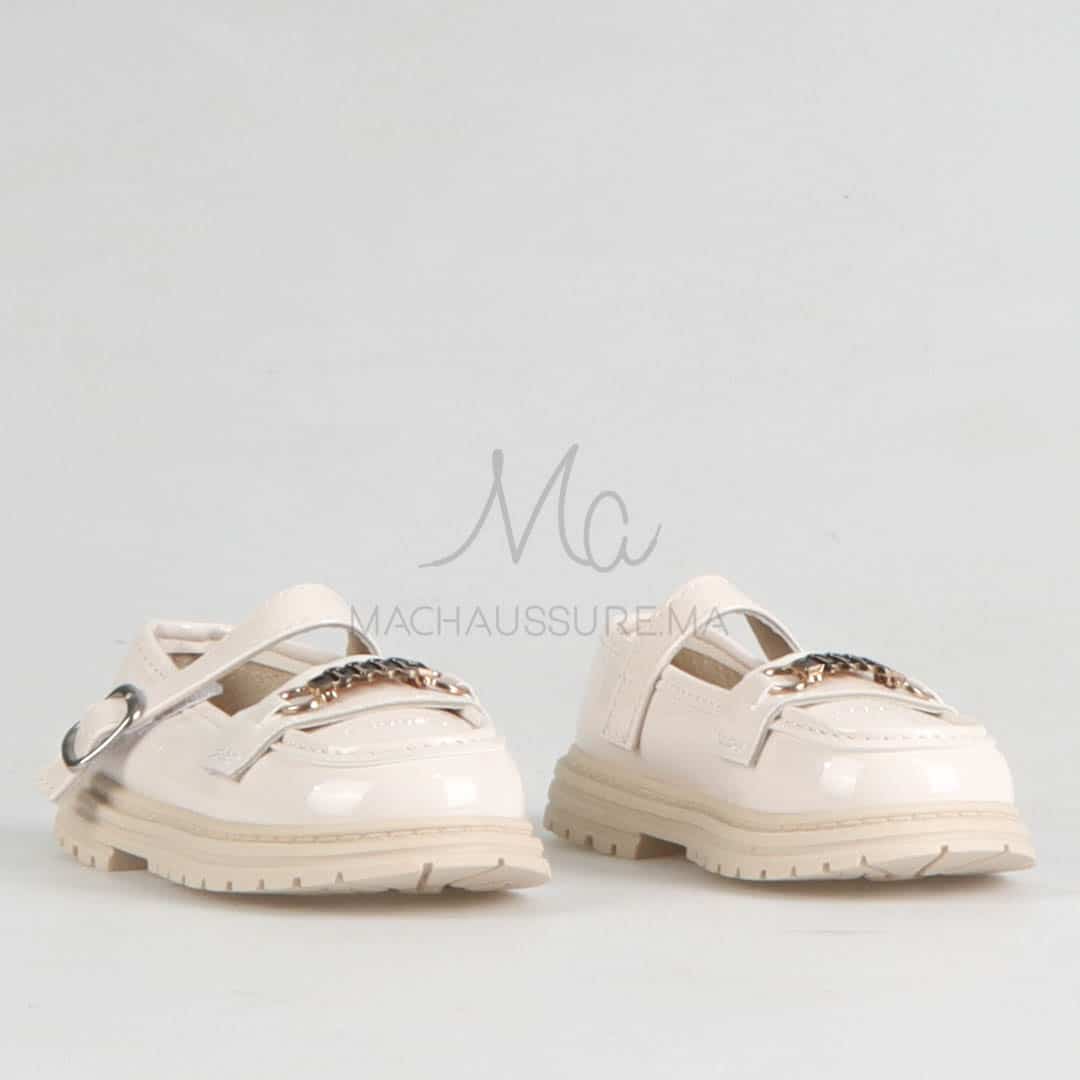 LENA - Ballerines pour fille en Beige (21-25).