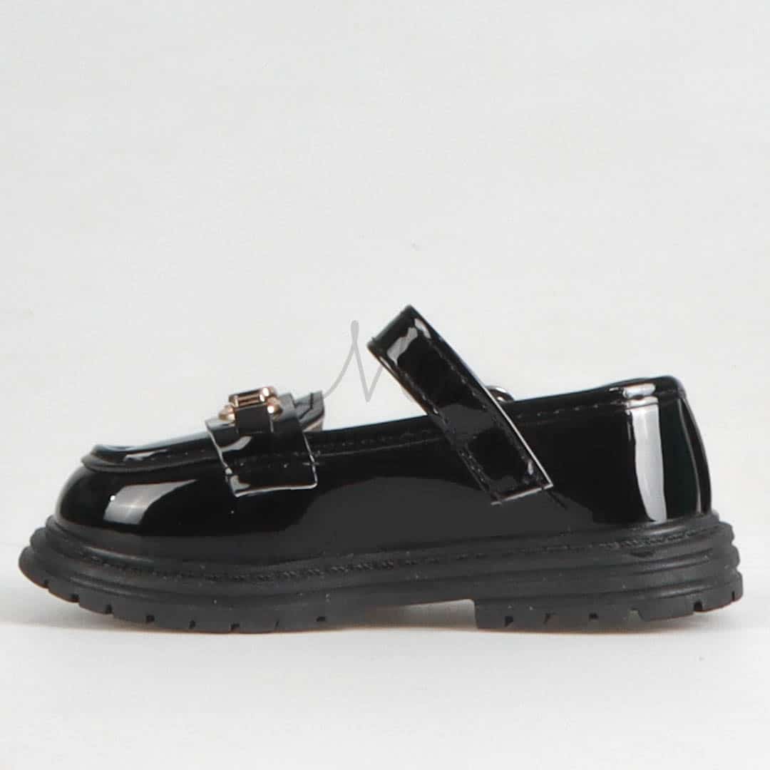 LENA - Ballerines pour fille en Noir (21-25).