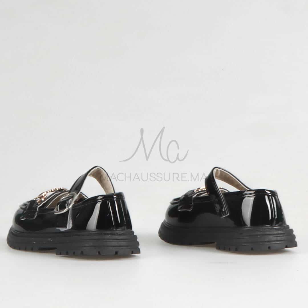 LENA - Ballerines pour fille en Noir (21-25).
