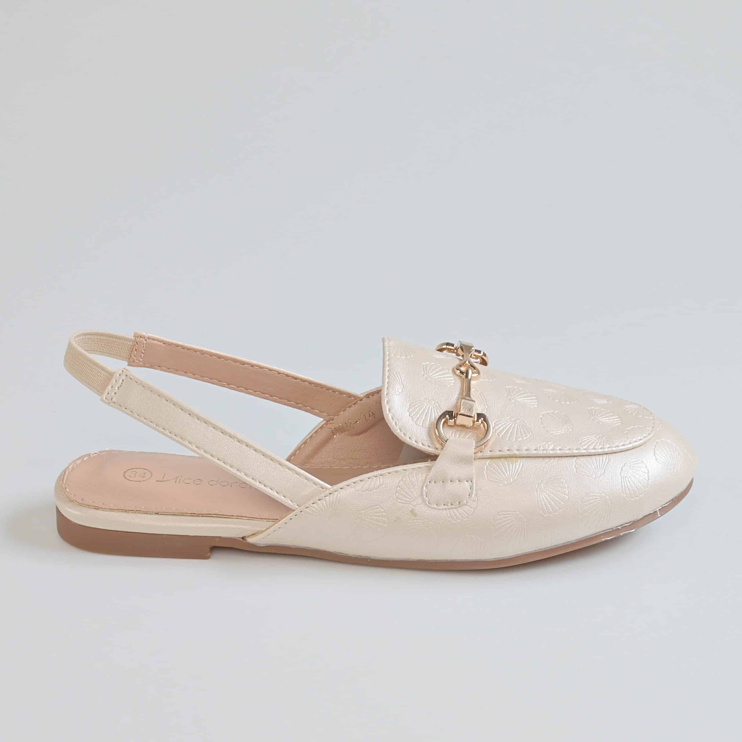 Cute Shine – Ballerines Fille en Beige.