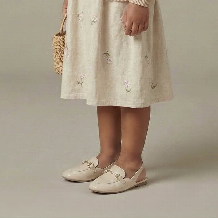 Cute Shine – Ballerines Fille en Beige.