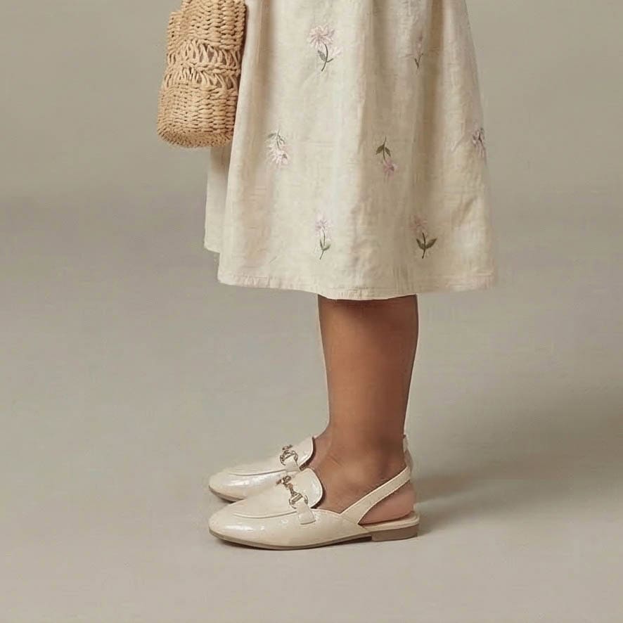 Cute Shine – Ballerines Fille en Beige.
