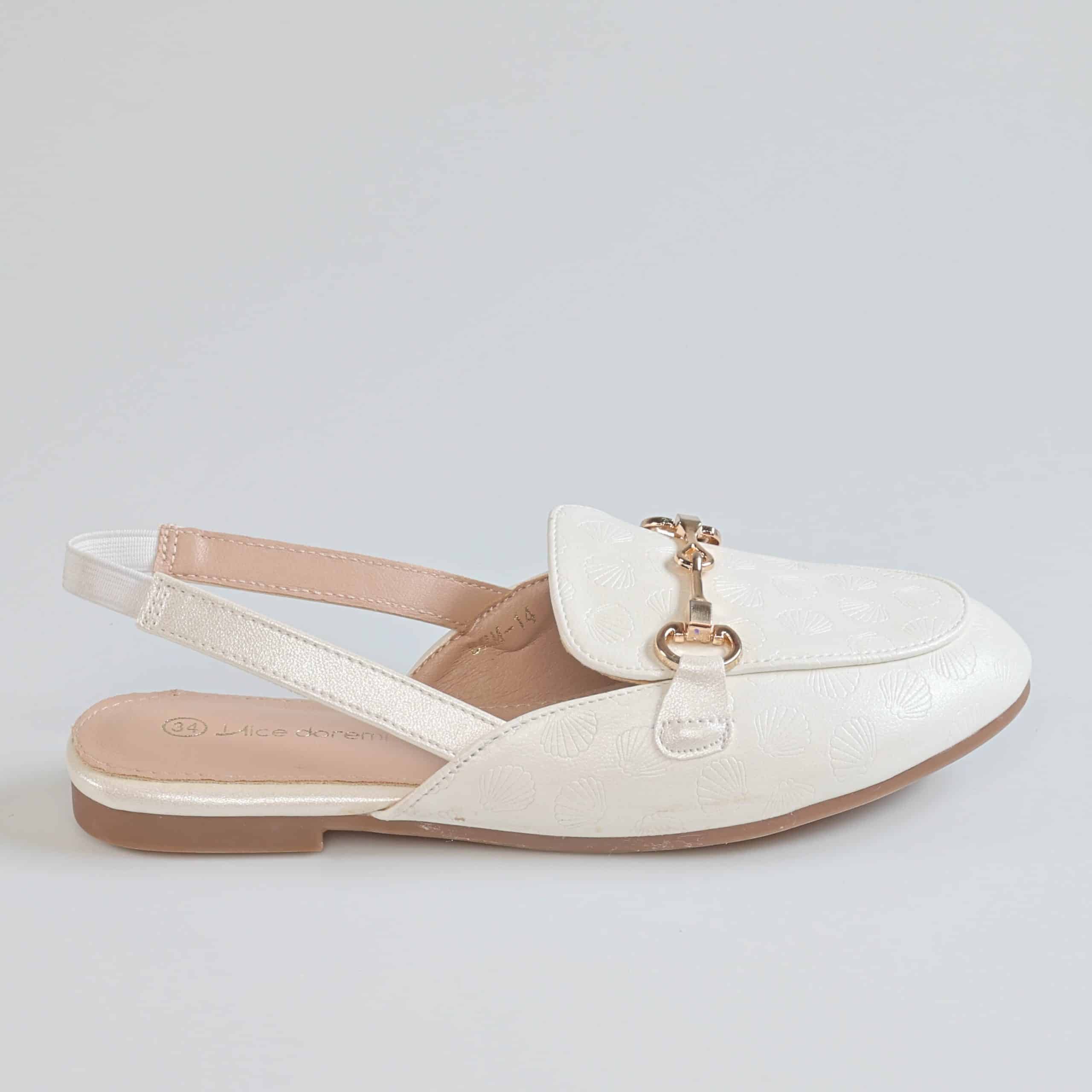 Cute Shine – Ballerines Fille en Blanc.