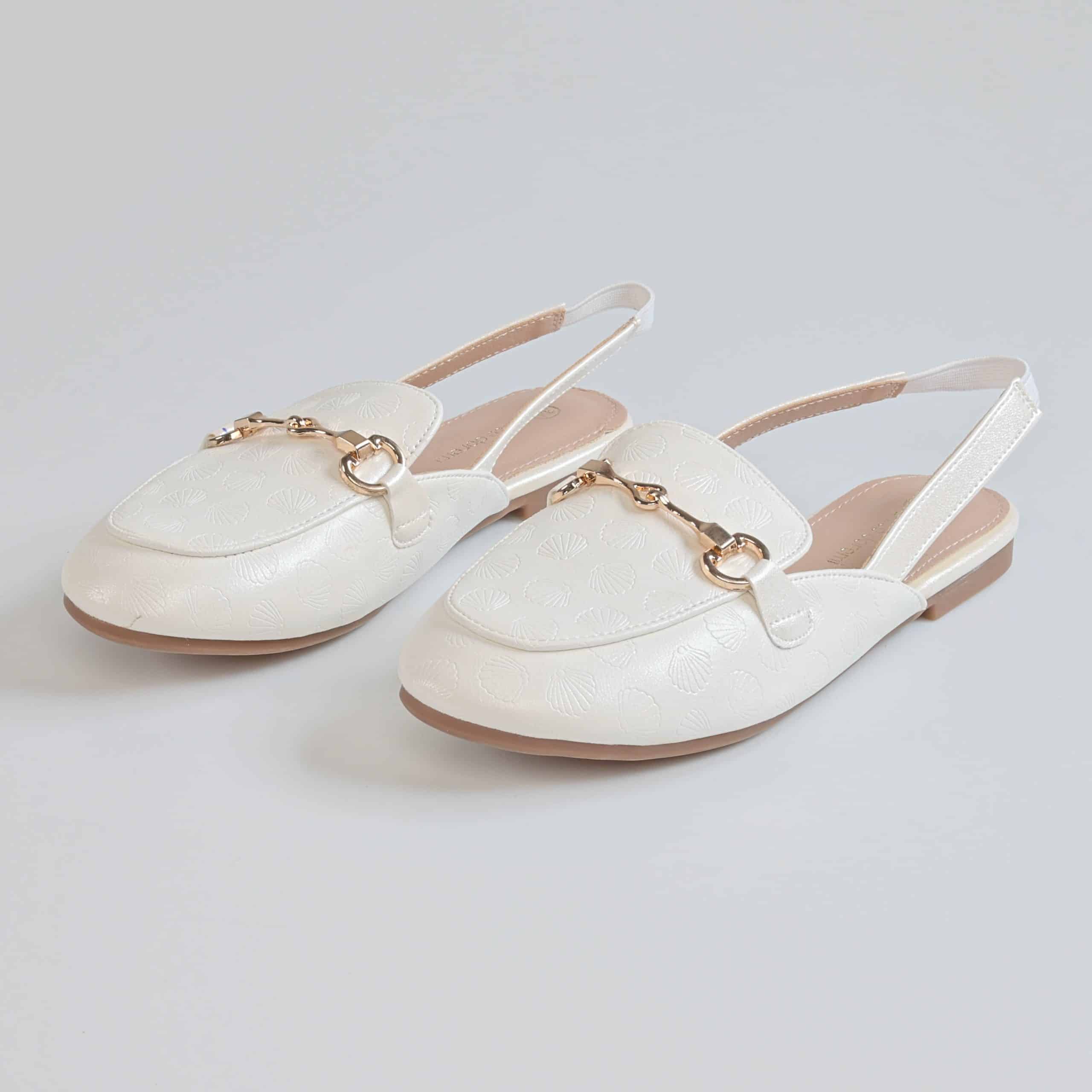 Cute Shine – Ballerines Fille en Blanc.
