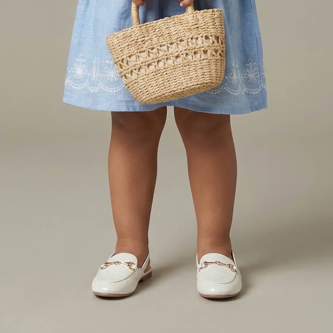Cute Shine – Ballerines Fille en Blanc.