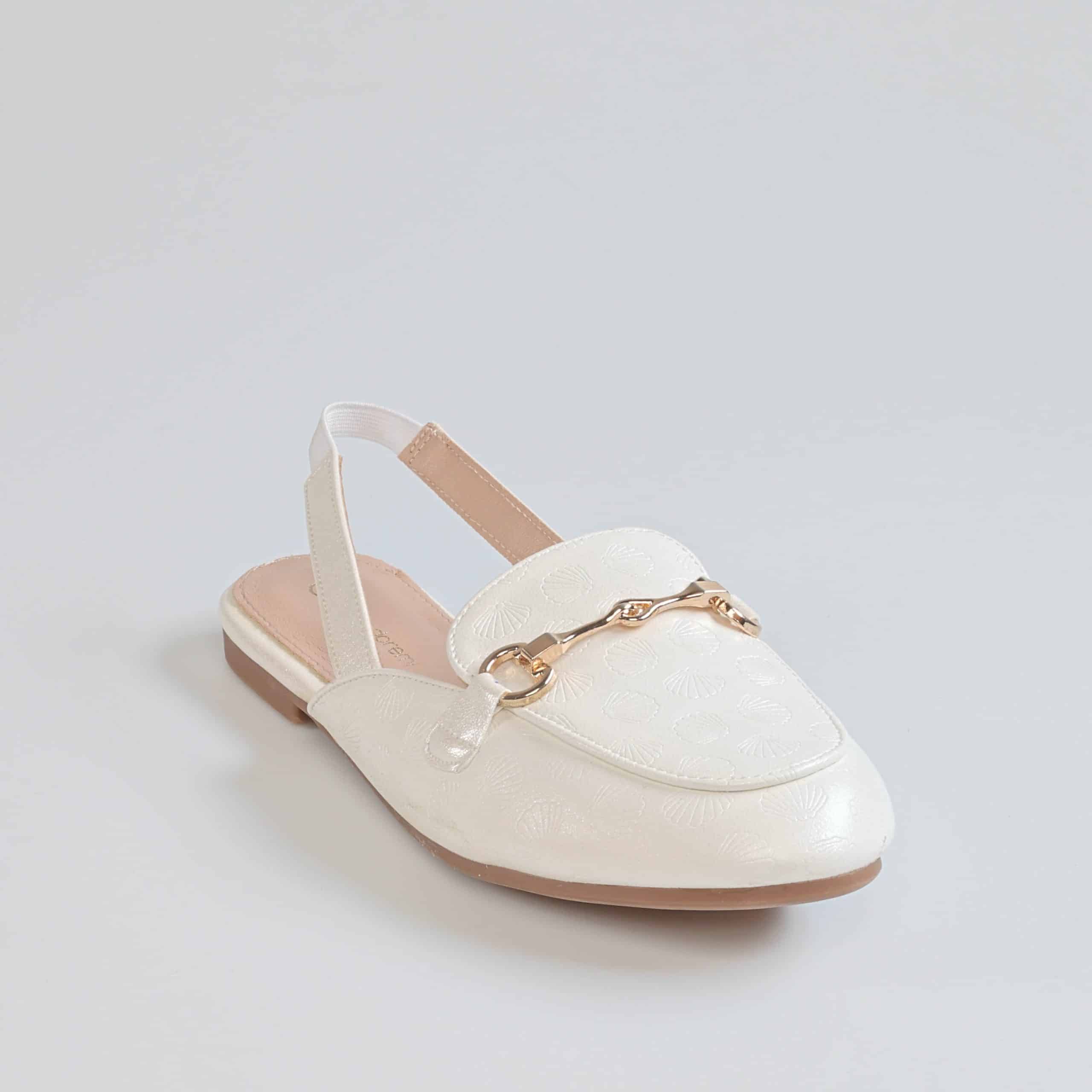 Cute Shine – Ballerines Fille en Blanc.