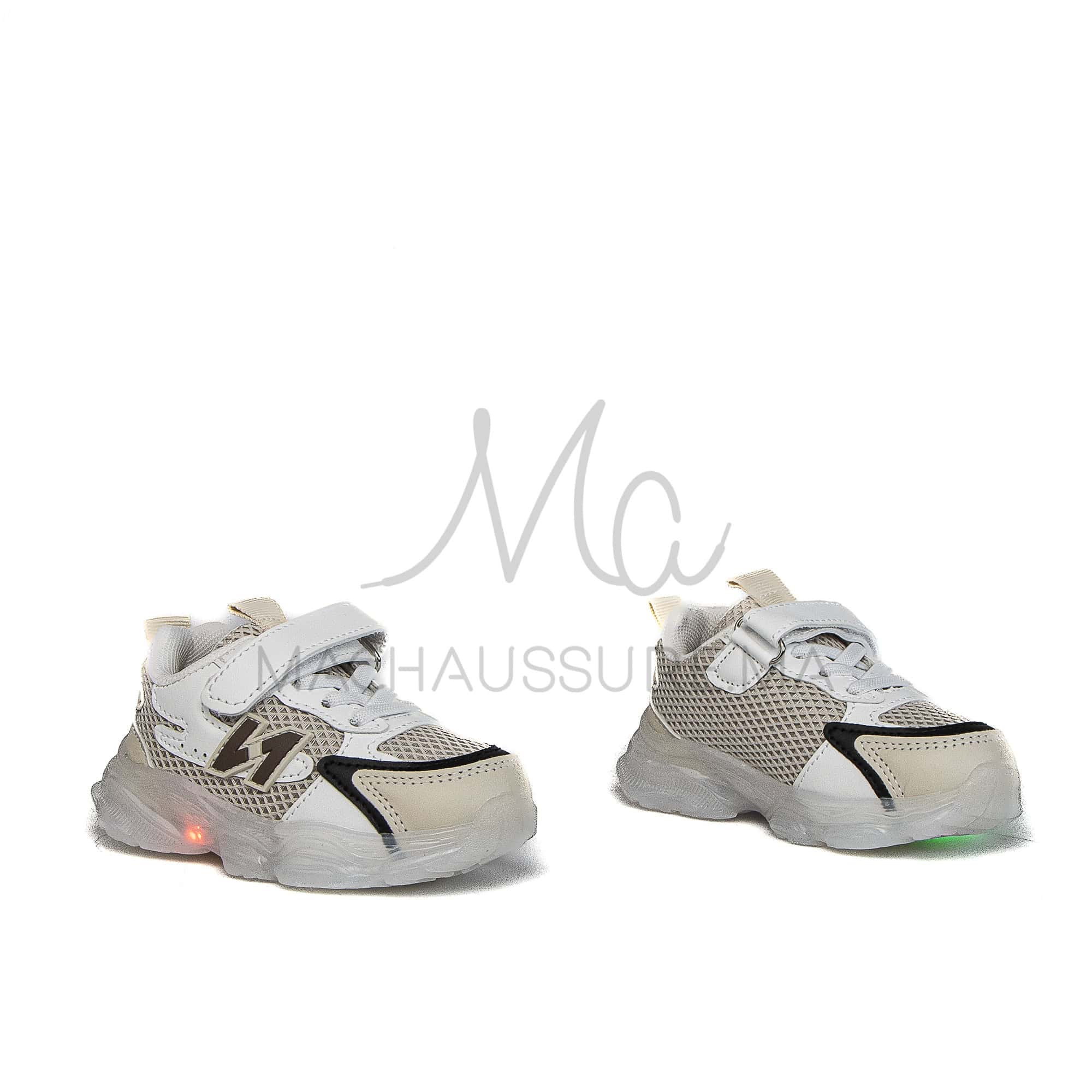 Jad – Baskets enfants en Beige.