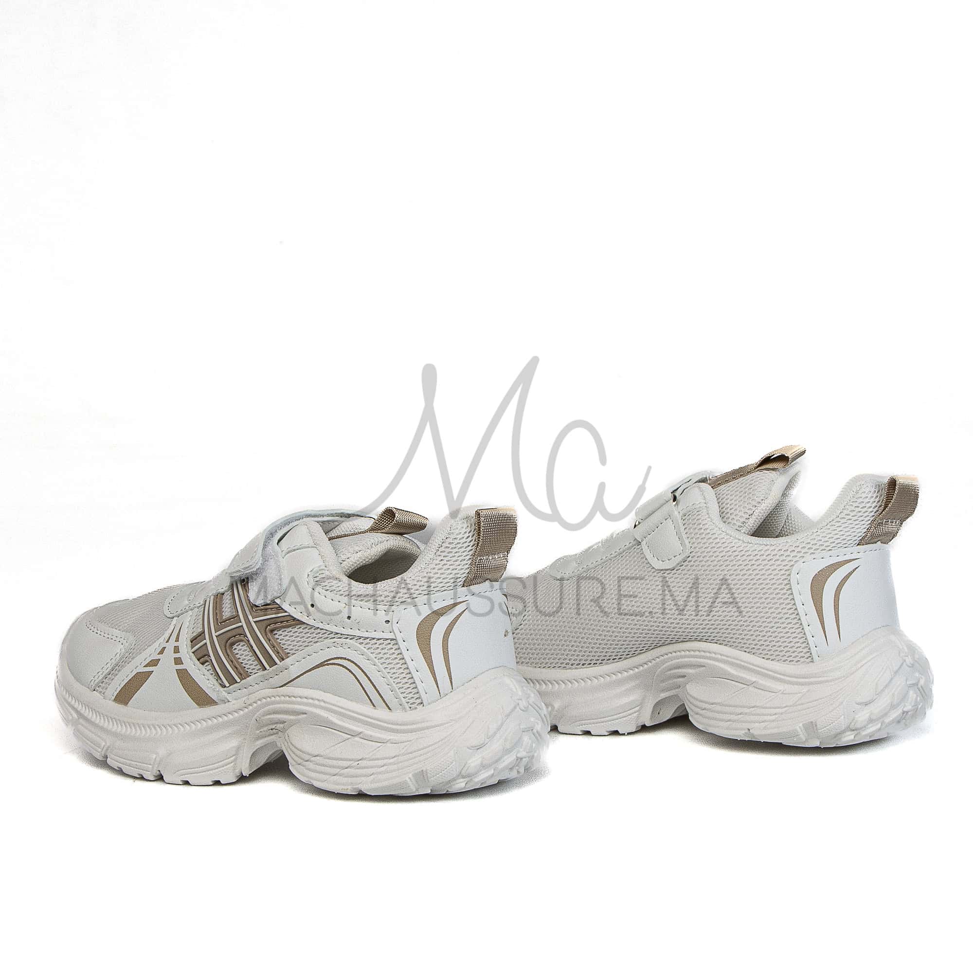 FlexRun – Baskets enfants en Kaki.