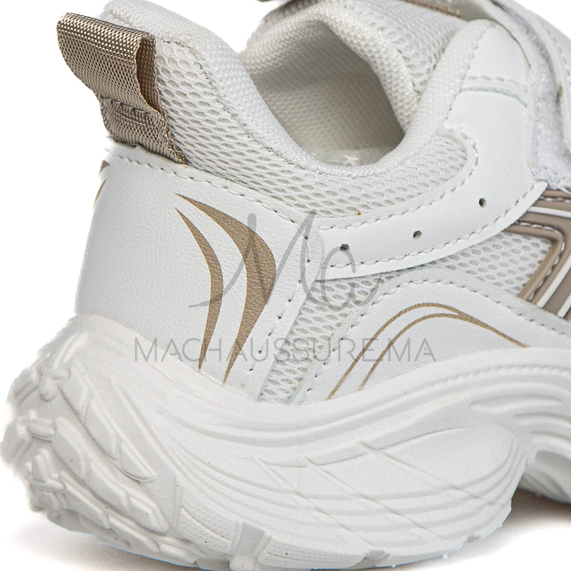 FlexRun – Baskets enfants en Kaki.