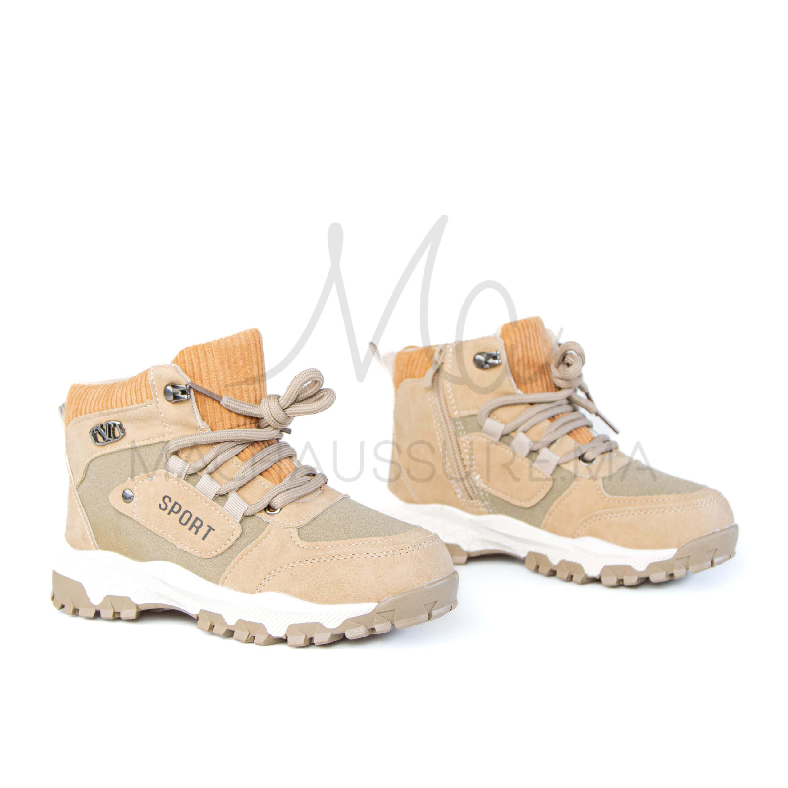 Winner – Bottines garçon en Kaki.