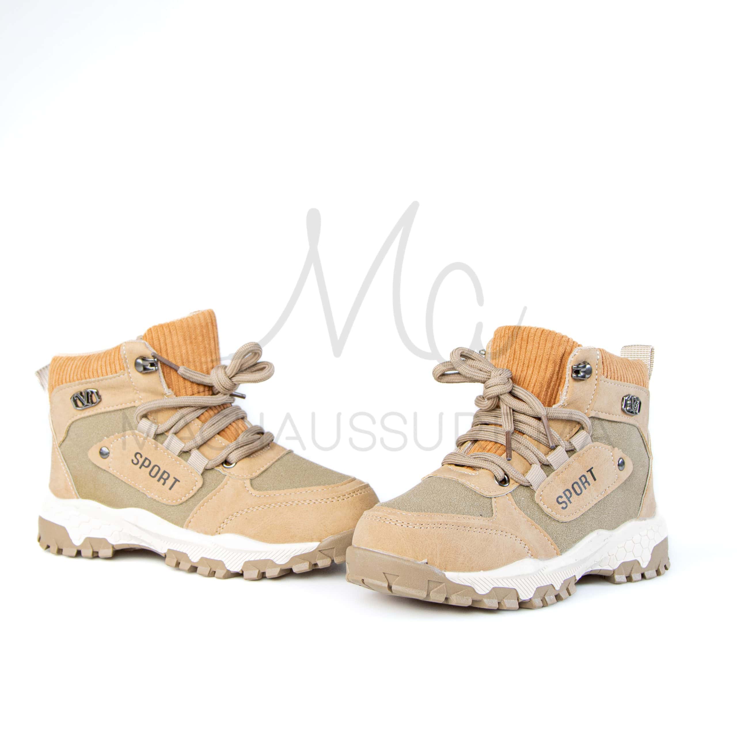Winner – Bottines garçon en Kaki.