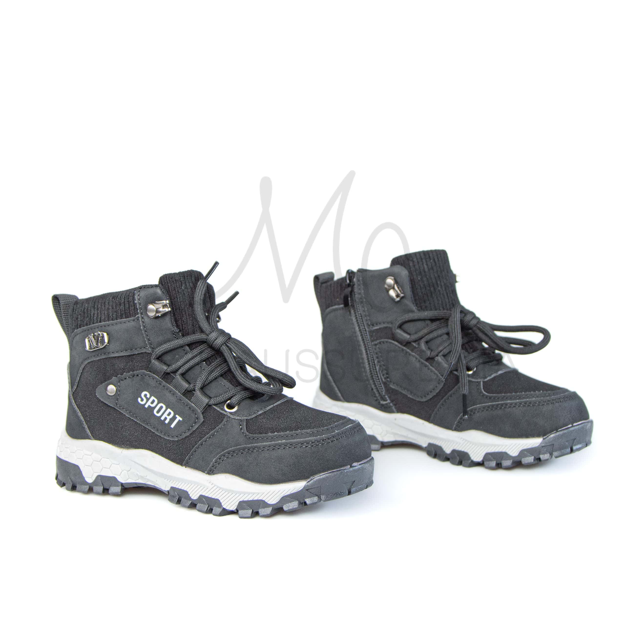Winner – Bottines garçon en Noir.