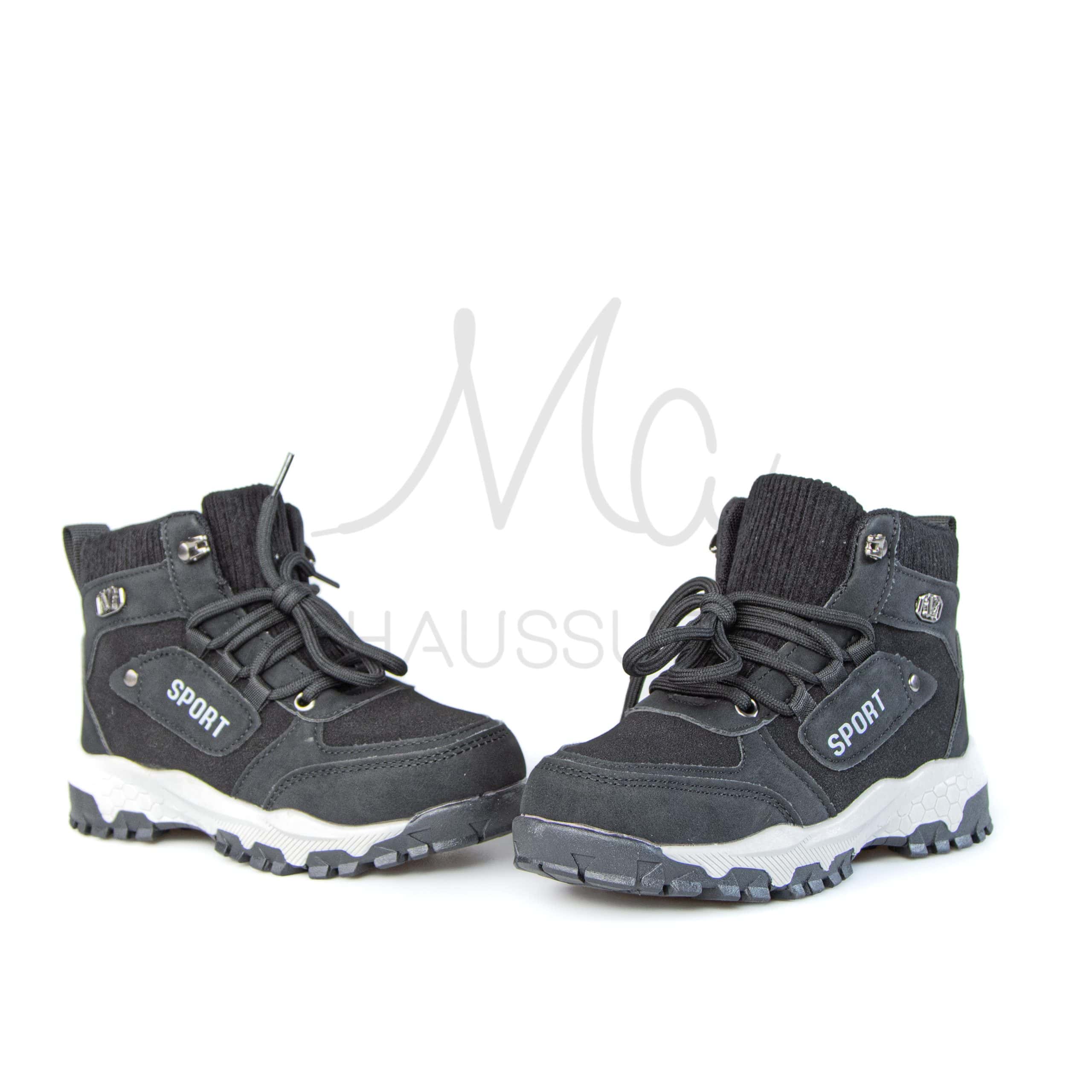 Winner – Bottines garçon en Noir.